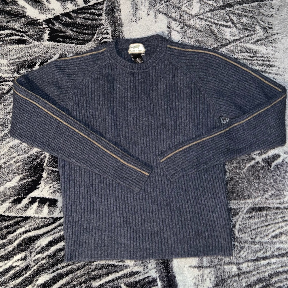 Medium blue sweater